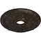 Ekena Millwork Antioch Ceiling Medallion (Fits Canopies up to 3 1/2"), 18"OD x 3 1/2"ID x 1 3/8"P, Stone Hearth CM18SESHF - alternate 2